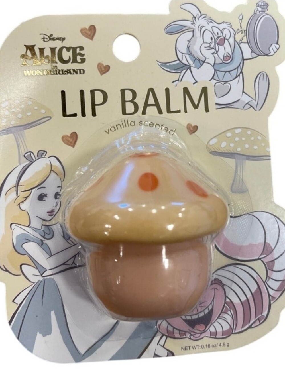 🚨5/$25 Disney Alice in Wonderland Vanilla Scented Lip Balm